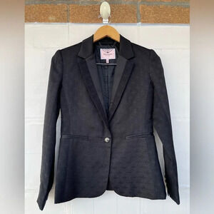 Juice Couture Notched Lapel goth Single-Breasted Blazer size 2